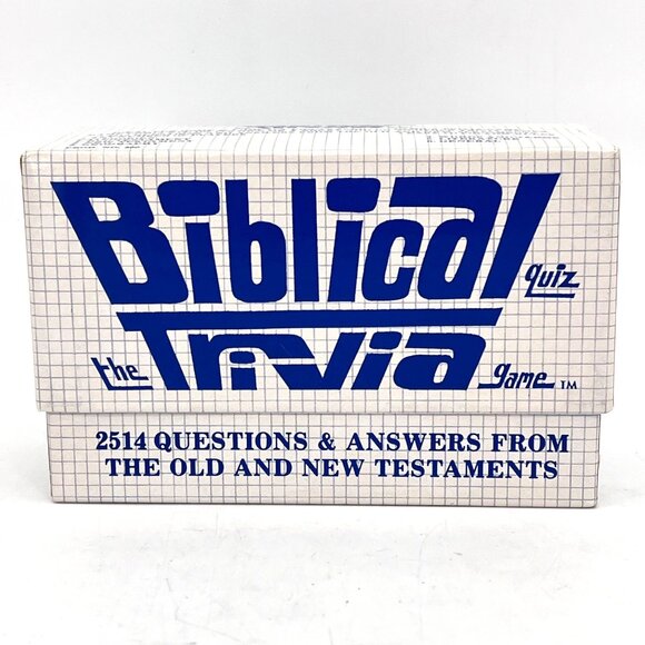 Biblical Trivia Quiz Game Vintage 1984 Old & New Testament 2514 Bible Questions - Picture 1 of 14